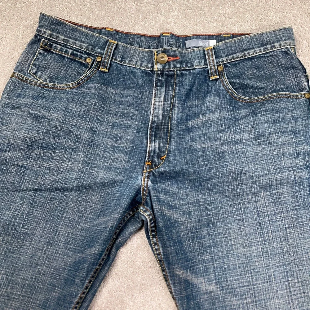 Levi's SilverTab Jeans Men 38x32 Blue Bootcut Relaxed Fit Denim